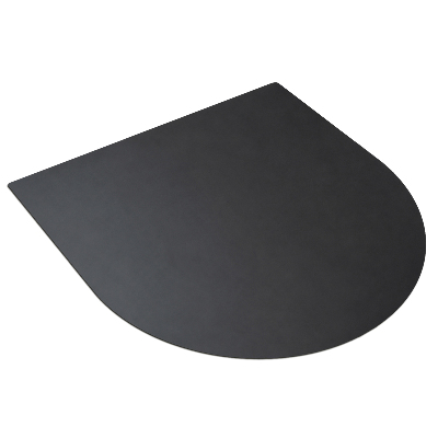 Metalen barbecue mat In de vorm van een halfovaal 80x70 cm