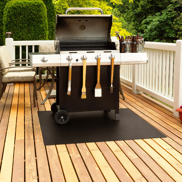 Metalen barbecue mat rechthoekig 100x70 cm