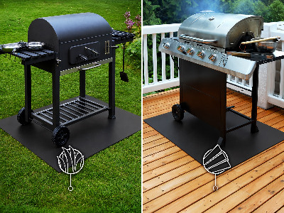 Metalen barbecue mat Rechthoekige 100x70 cm