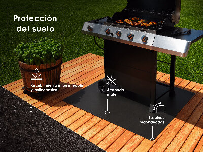 Metalen barbecue mat Rechthoekige 100x70 cm
