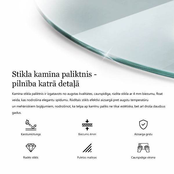 Vloerplaat voor kachel Transparant