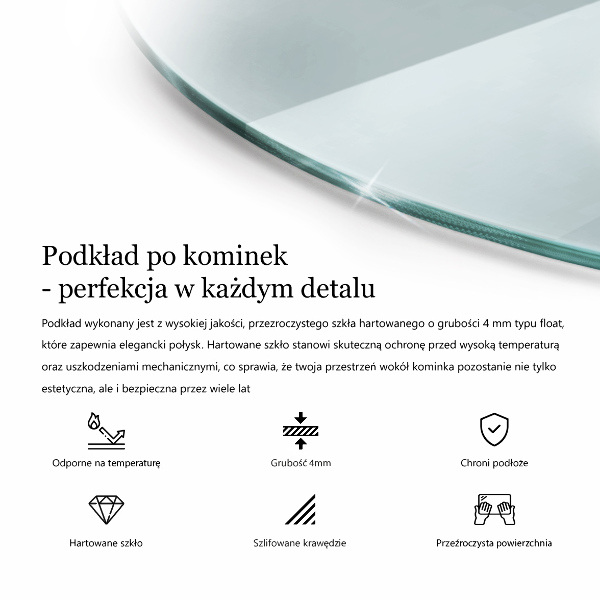 Vloerplaat voor kachel Transparant