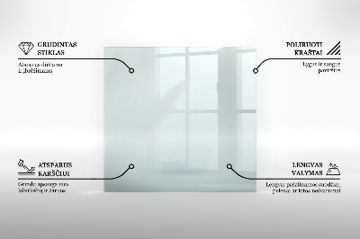 Rechthoekige vloerplaat openhaard Transparant