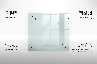 Rechthoekige vloerplaat openhaard Transparant