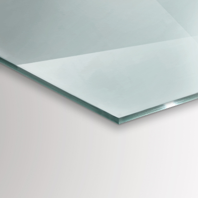 Rechthoekige vloerplaat openhaard Transparant