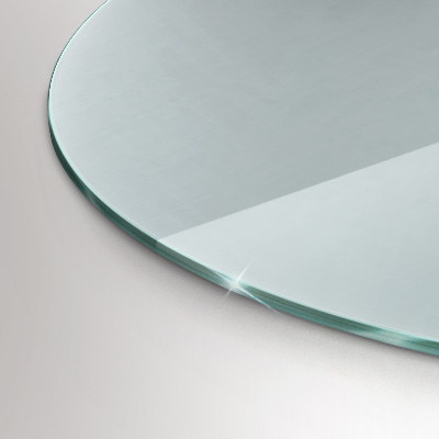 Onderplaat kachel Halfrond transparant