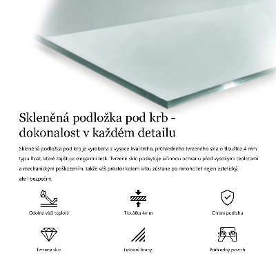 Hexagonale plaat onder houtkachel Transparant