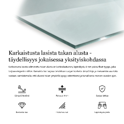 Hexagonale plaat onder houtkachel Transparant