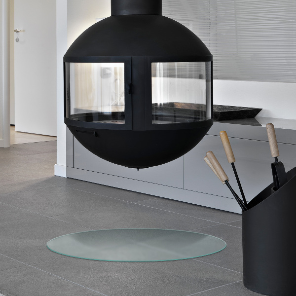 Ronde kachel vloerplaat Optisch melkglas effect