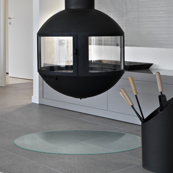 Ronde kachel vloerplaat Optisch melkglas effect