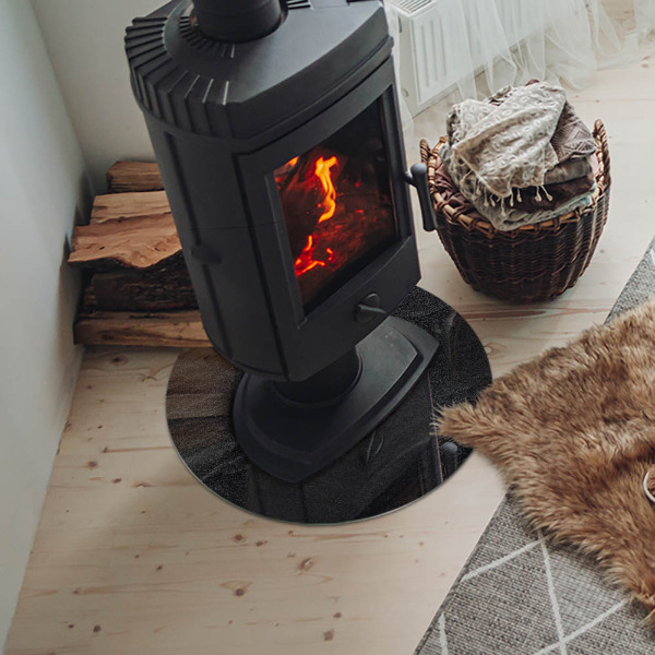 Onderplaat kachel Natuurlijke steenstructuur