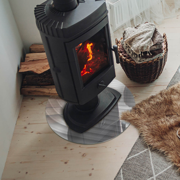 Onderplaat kachel Golven van delicate lijnen