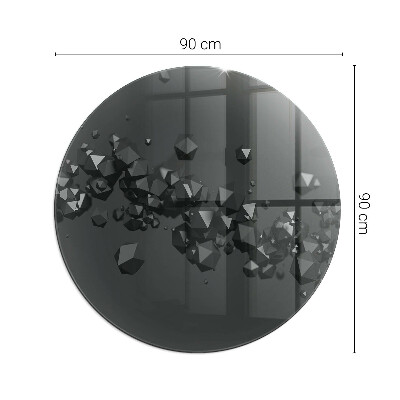 Vloerplaat voor kachel Abstracte wolk van vaste stoffen