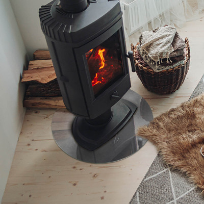 Vloerplaat voor kachel Betonstructuur met effect