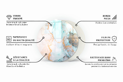 Plaat onder houtkachel Abstract organisch patroon