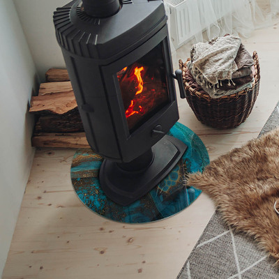 Plaat onder houtkachel Abstract organisch patroon