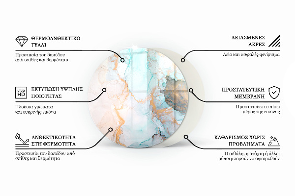 Plaat onder houtkachel Abstract organisch patroon