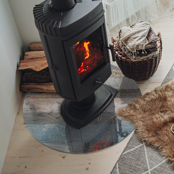 Plaat onder houtkachel Planken in verschillende tinten