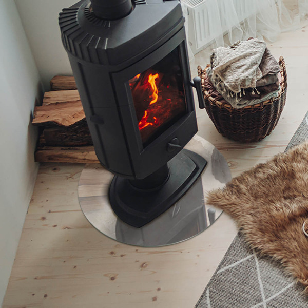 Vloerplaat voor kachel Natuurlijk marmerpatroon