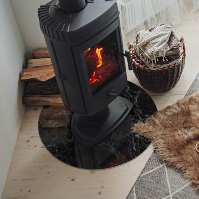 Plaat onder houtkachel Elegant marmerpatroon