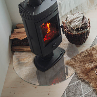 Onderplaat kachel Natuursteenpatroon