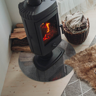 Vloerplaat voor kachel Ruwe oppervlaktestructuur