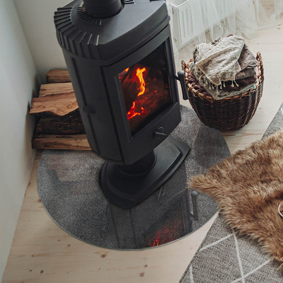 Vloerplaat voor kachel Ruwe oppervlaktestructuur