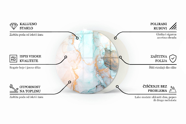 Vloerplaat voor kachel Abstract textuurpatroon