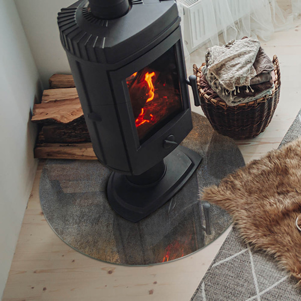 Vloerplaat voor kachel Abstract textuurpatroon