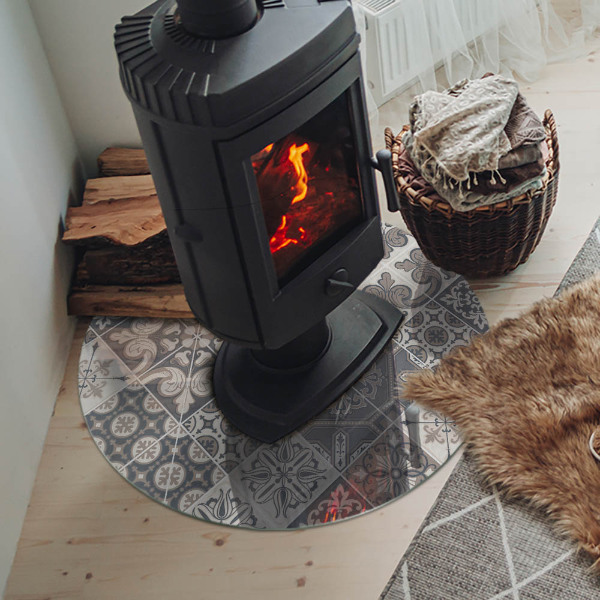 Onderplaat kachel Decoratief mozaïekpatroon