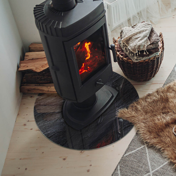 Plaat onder houtkachel Steenachtige oppervlaktestructuur