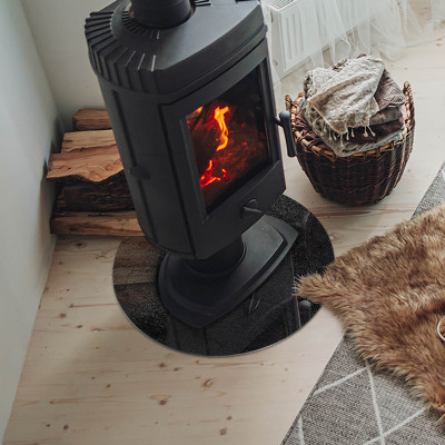 Onderplaat kachel Steenachtige oppervlaktestructuur