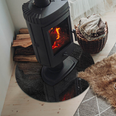 Onderplaat kachel Steenachtige oppervlaktestructuur