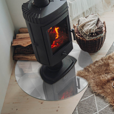 Vloerplaat voor kachel Abstract geometrisch patroon