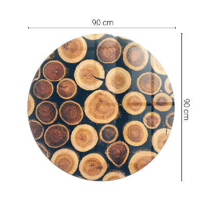 Onderplaat kachel Doos met uitgezaagd hout