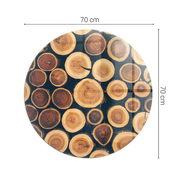 Onderplaat kachel Doos met uitgezaagd hout