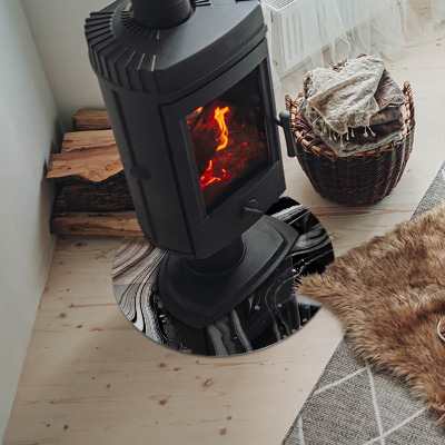 Plaat onder houtkachel Abstracte golven en lijnen