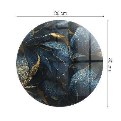 Vloerplaat voor kachel Elegante bladeren met een bijzondere textuur.