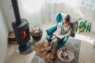 Vloerplaat voor kachel Ruwe betontextuur