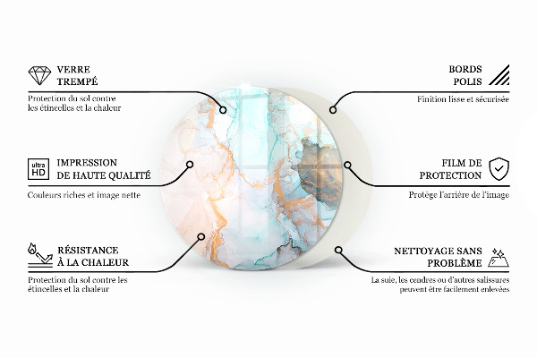 Onderplaat kachel Marmeraderpatroon