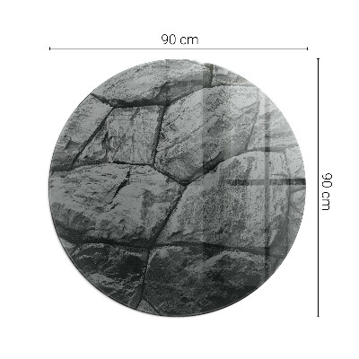 Vloerplaat voor kachel Natuursteenpatroon