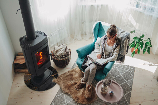 Plaat onder houtkachel Elegant marmer met aderen