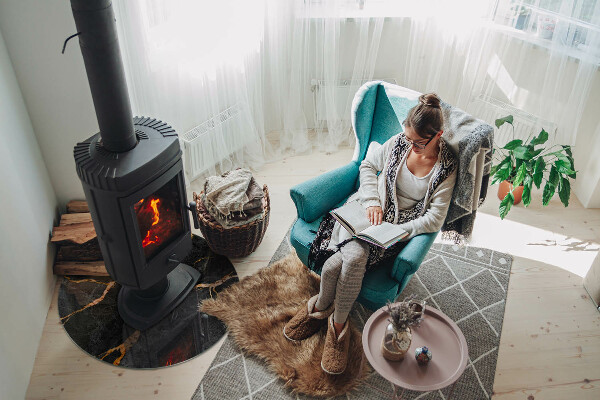 Plaat onder houtkachel Elegant marmer met aderen