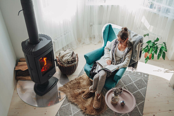 Onderplaat kachel Natuursteenpatroon