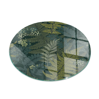 Onderplaat kachel Plantmotieven met vlinders