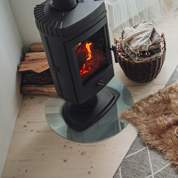 Plaat onder houtkachel Verfijnd marmerpatroon