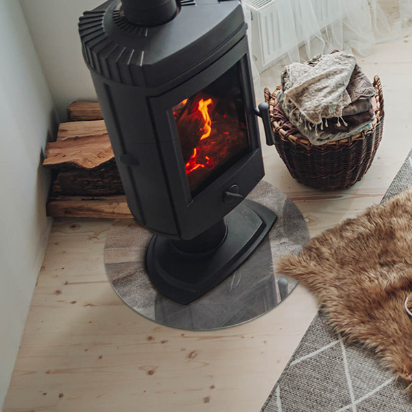 Plaat onder houtkachel Natuursteenpatroon