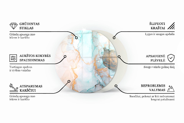 Plaat onder houtkachel Steenpatroon met deeltjes