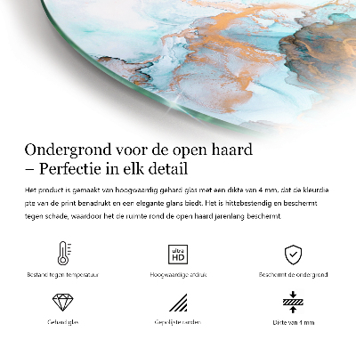 Vloerplaat voor kachel Grijsgroene kleur