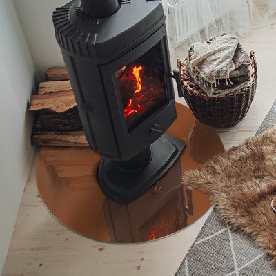 Plaat onder houtkachel Kleur bruin